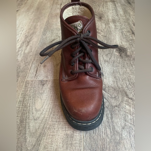 Roots Canada Boots Tuff Brown Leather Lace Up Lug Work Heavy Men 4.5 Women 6.5 - Picture 11 of 14